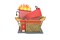 Department 56 Hot Properties Village Dante's Inferno Lounge Lit Bulding Figurine 6.7in H